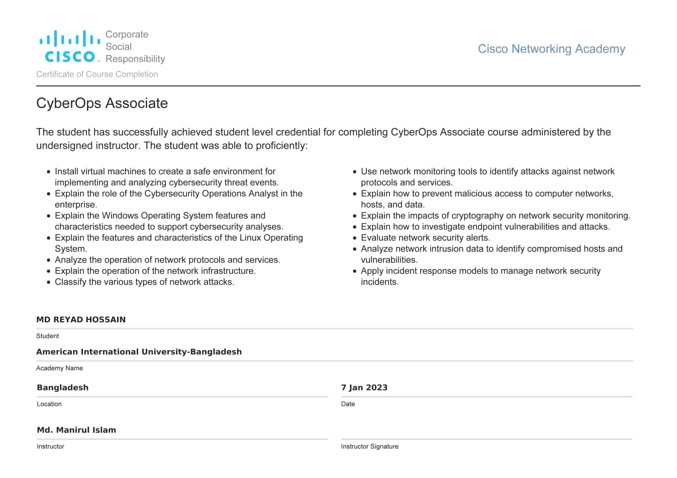 Image of CyberOps Associate | Cisco